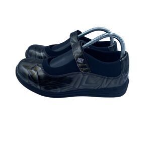 Drew Rose Mary Jane Shoes Green Metallic Orthotic Comfort Womens Size 8W Wide